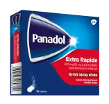 Panadol Extra Rapide 500mg/65mg, šumivé tablety na bolest a snížení horečky 12 tablet